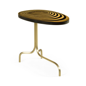 Oval Sofa Table with Tripod Base