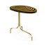 Oval Sofa Table with Tripod Base