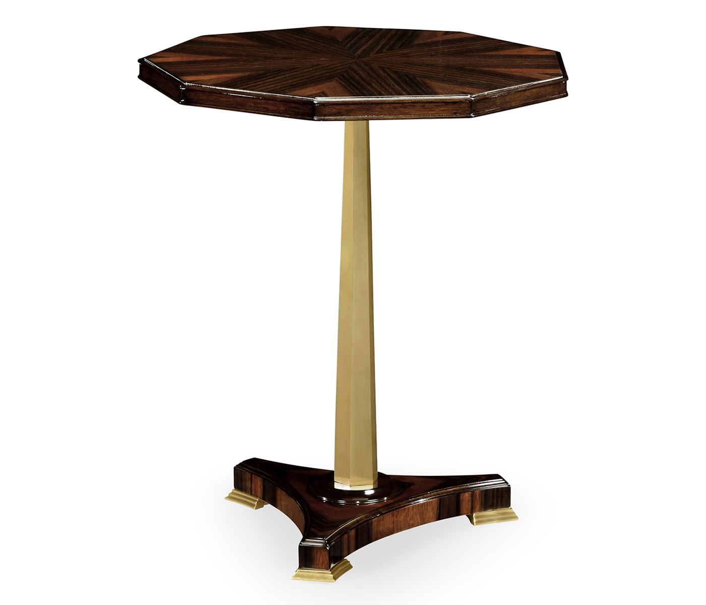 Nonagon Macassar Ebony Side Table