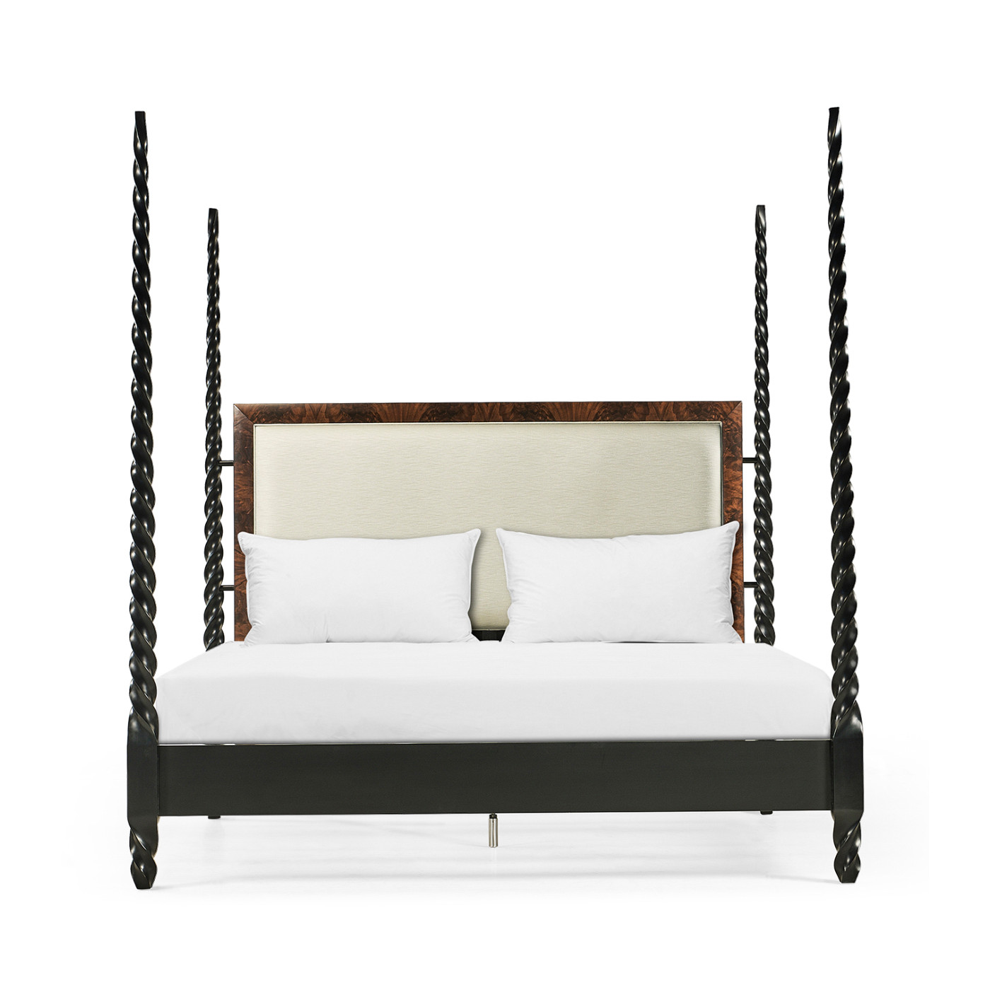 Tropical Walnut & Black Barleytwist US King Bed