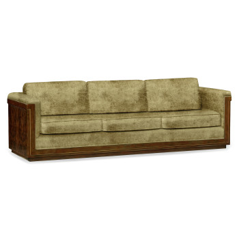 Antique Mahogany Brown High Lustre Sofa