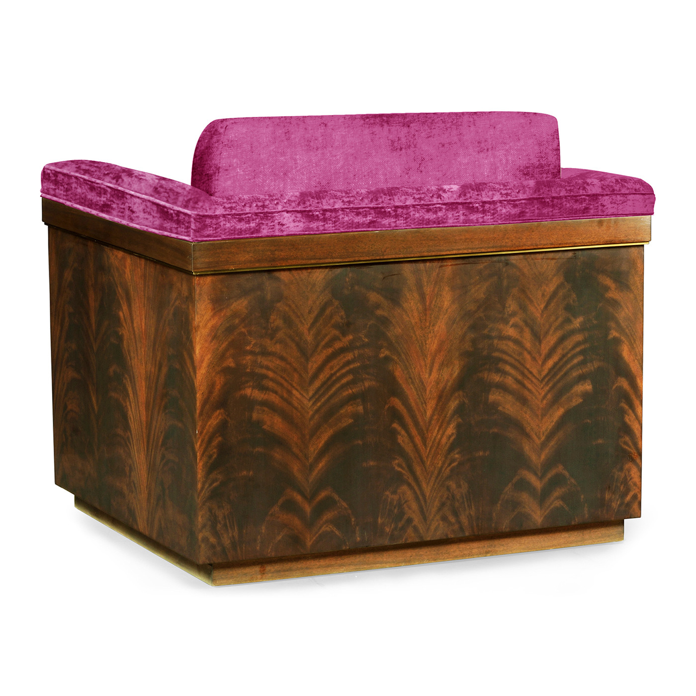 Antique Mahogany Brown High Lustre Chair