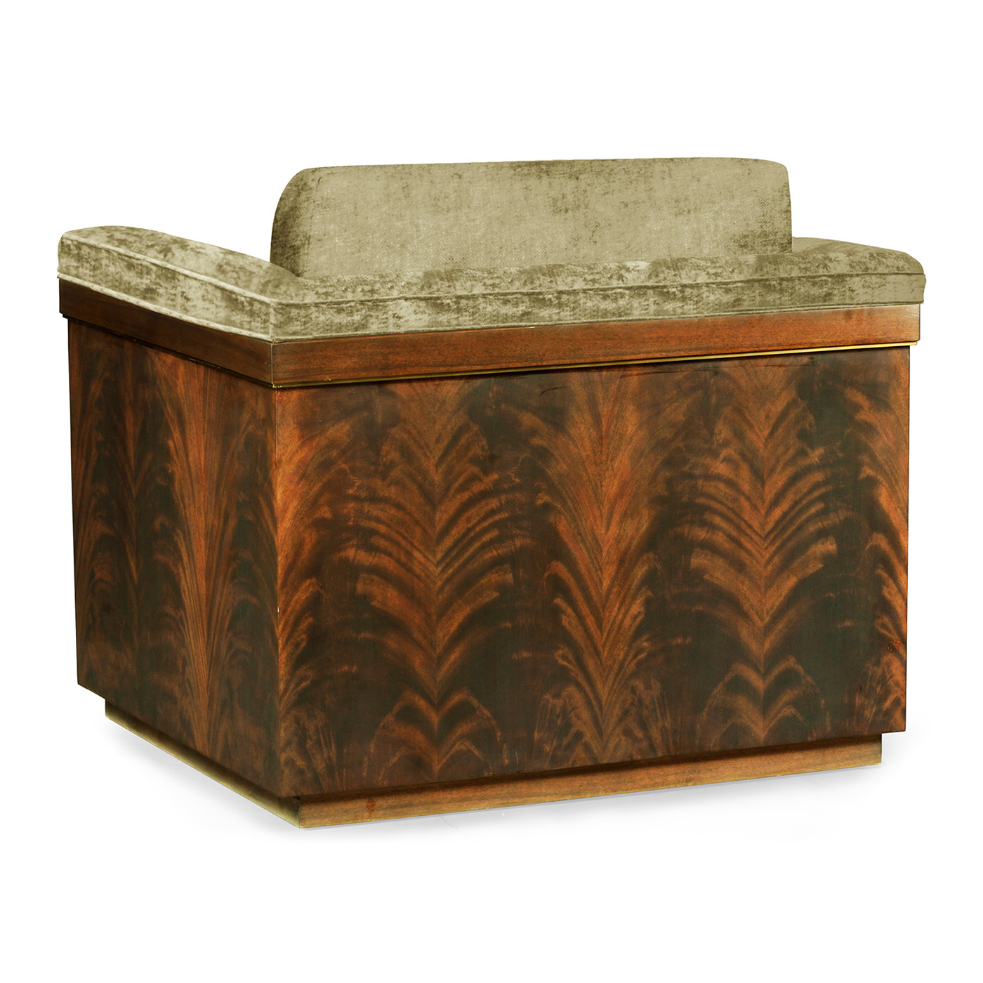 Antique Mahogany Brown High Lustre Chair