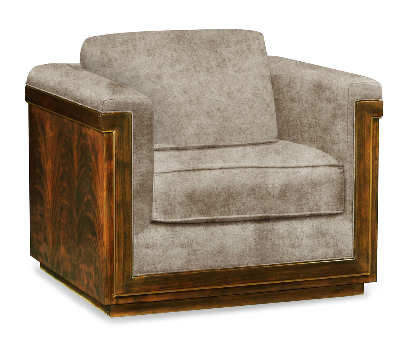 Antique Mahogany Brown High Lustre Chair