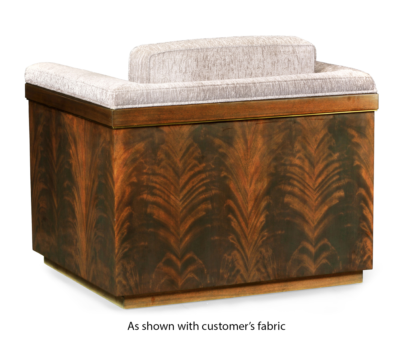 Antique Mahogany Brown High Lustre Chair