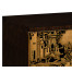 Dark Gold Walnut & Hand Painted TV Cabinet