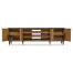 Dark Gold Walnut & Hand Painted TV Cabinet