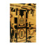 Dark Gold Walnut & Hand Painted TV Cabinet