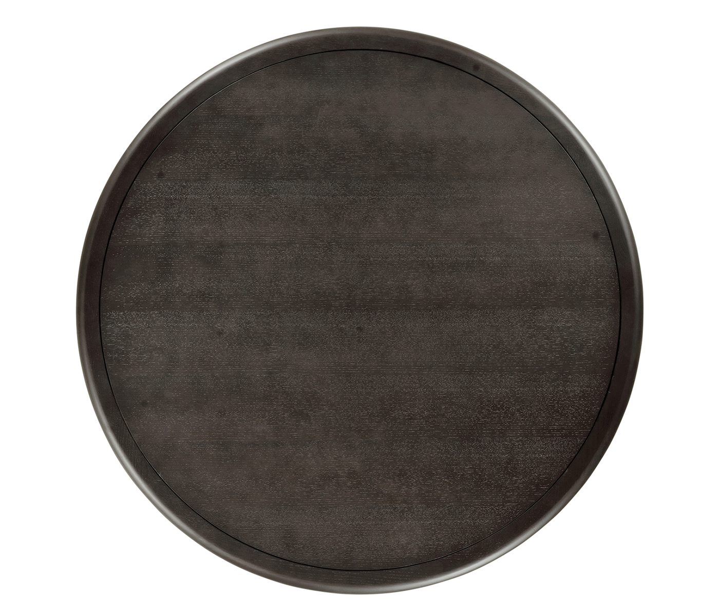 Round Dark Brown Ash Dining Table