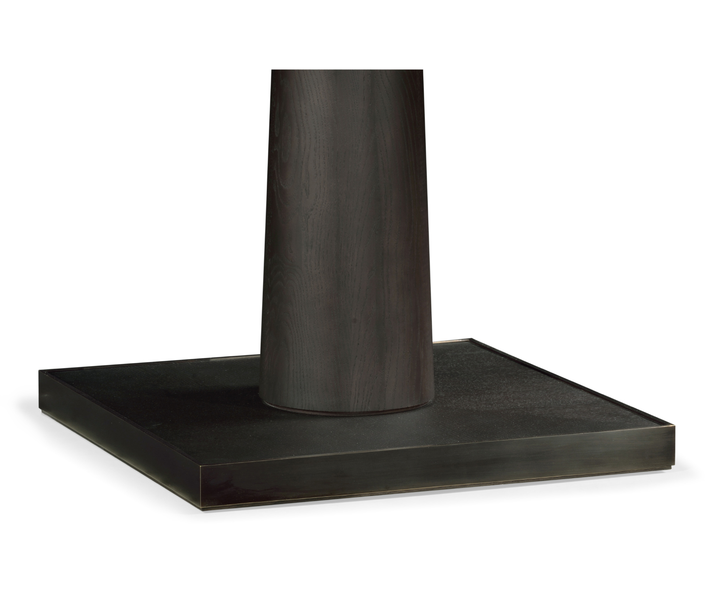 Round Dark Brown Ash Dining Table