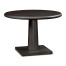 Round Dark Brown Ash Dining Table