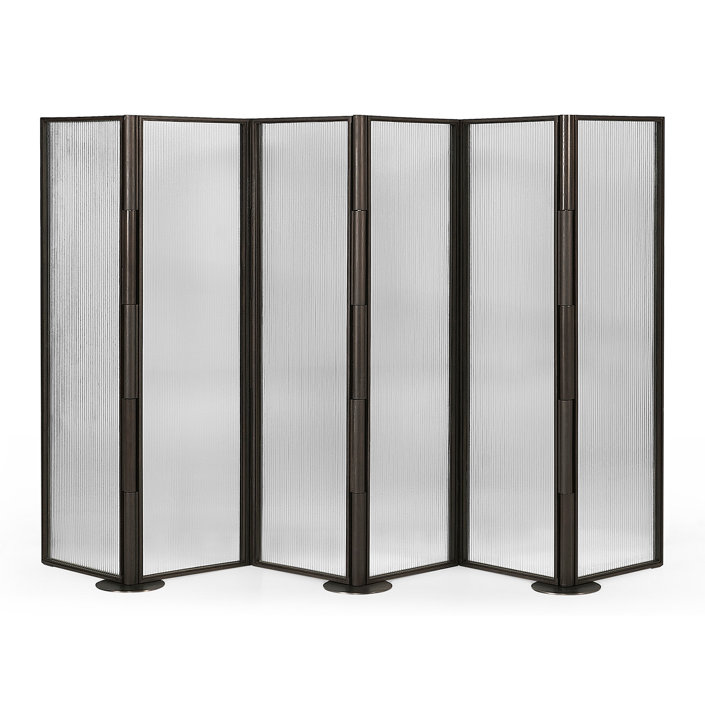 Dark Brown Ash & Grooved Glass Screen