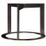 Round Stainless Steel & Faux Calacatta Oro Marble Side Table