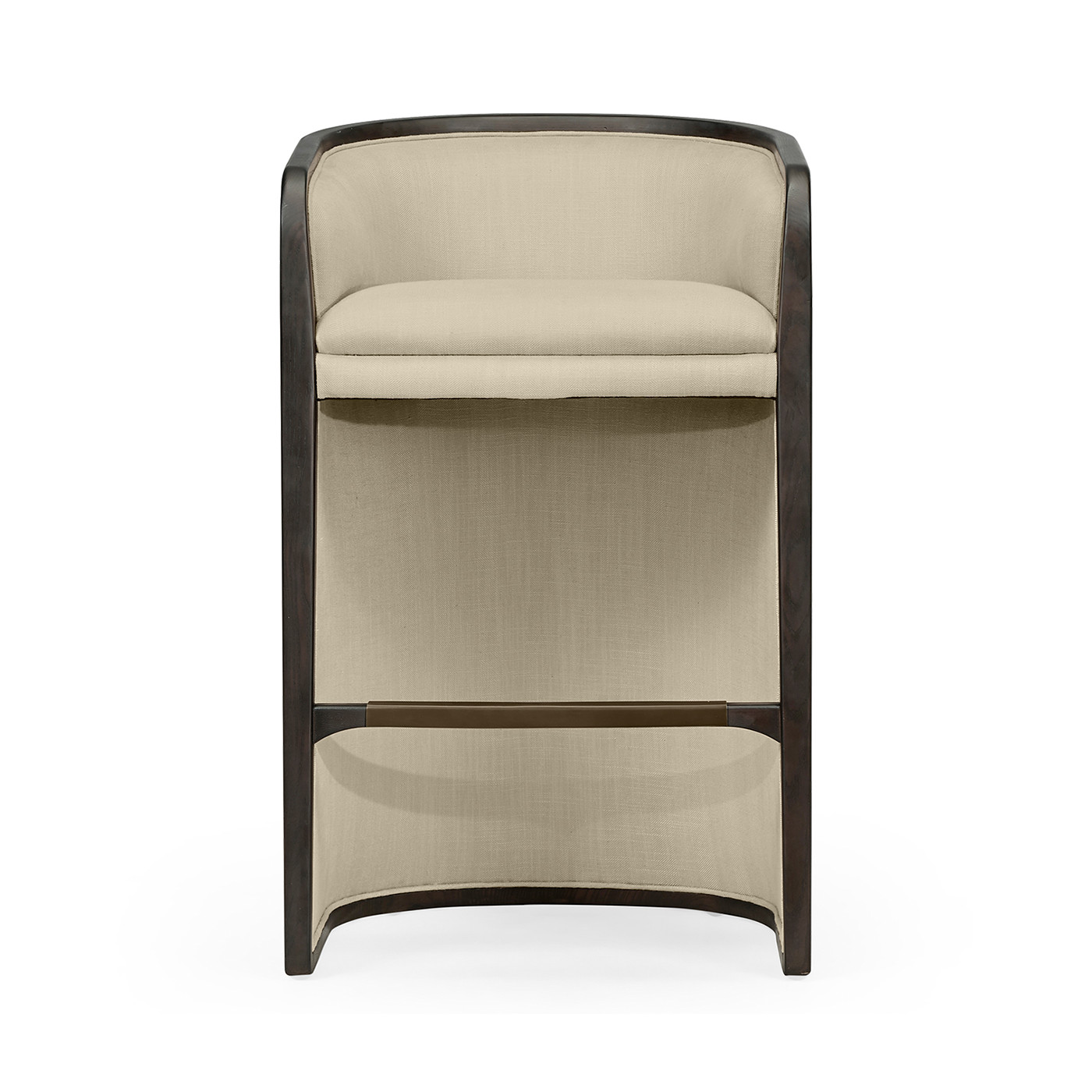 Dark Brown Ash Tub Bar Stool