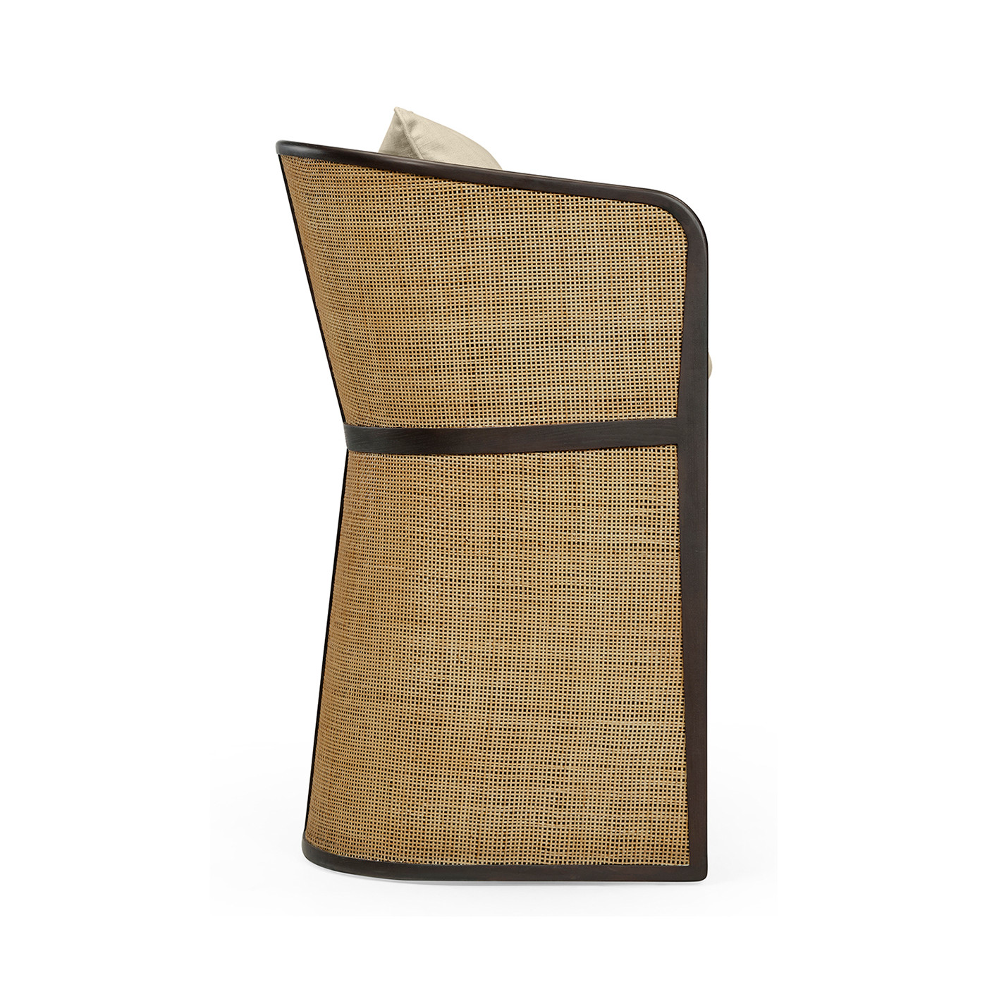 Dark Brown Ash Tub Bar Stool