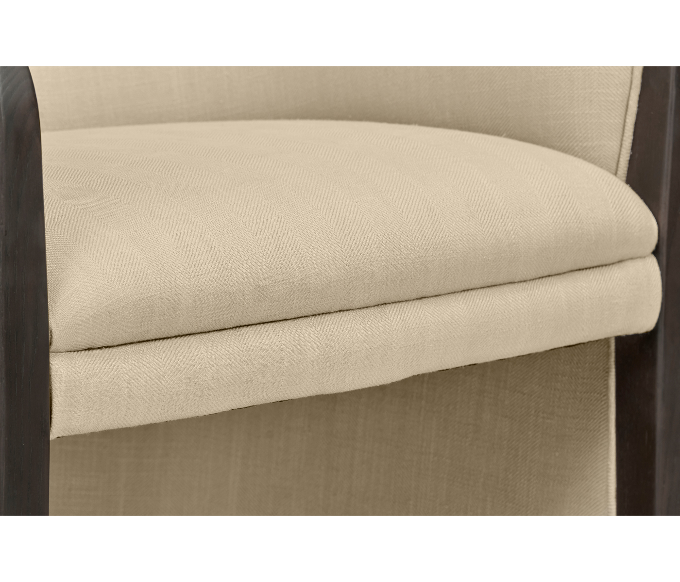Dark Brown Ash Tub Bar Stool