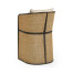 Dark Brown Ash Tub Counter Stool