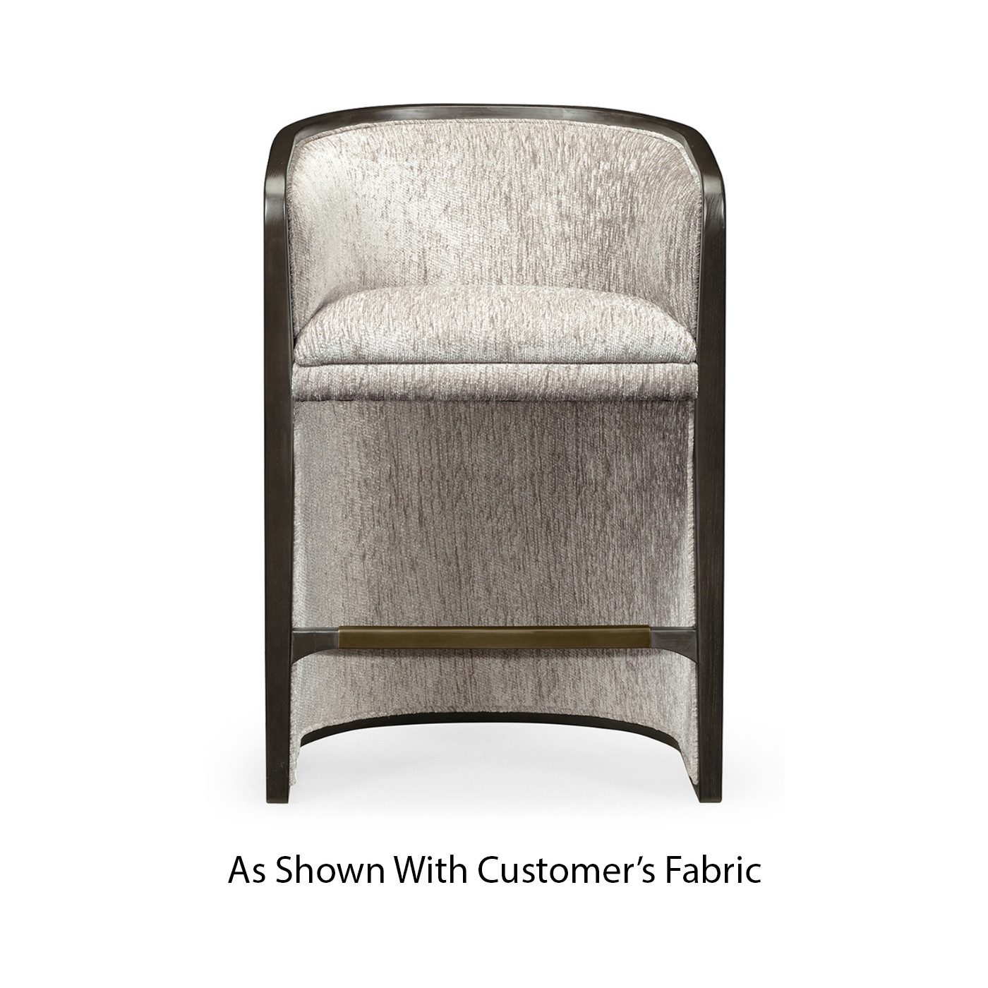 Dark Brown Ash Tub Counter Stool