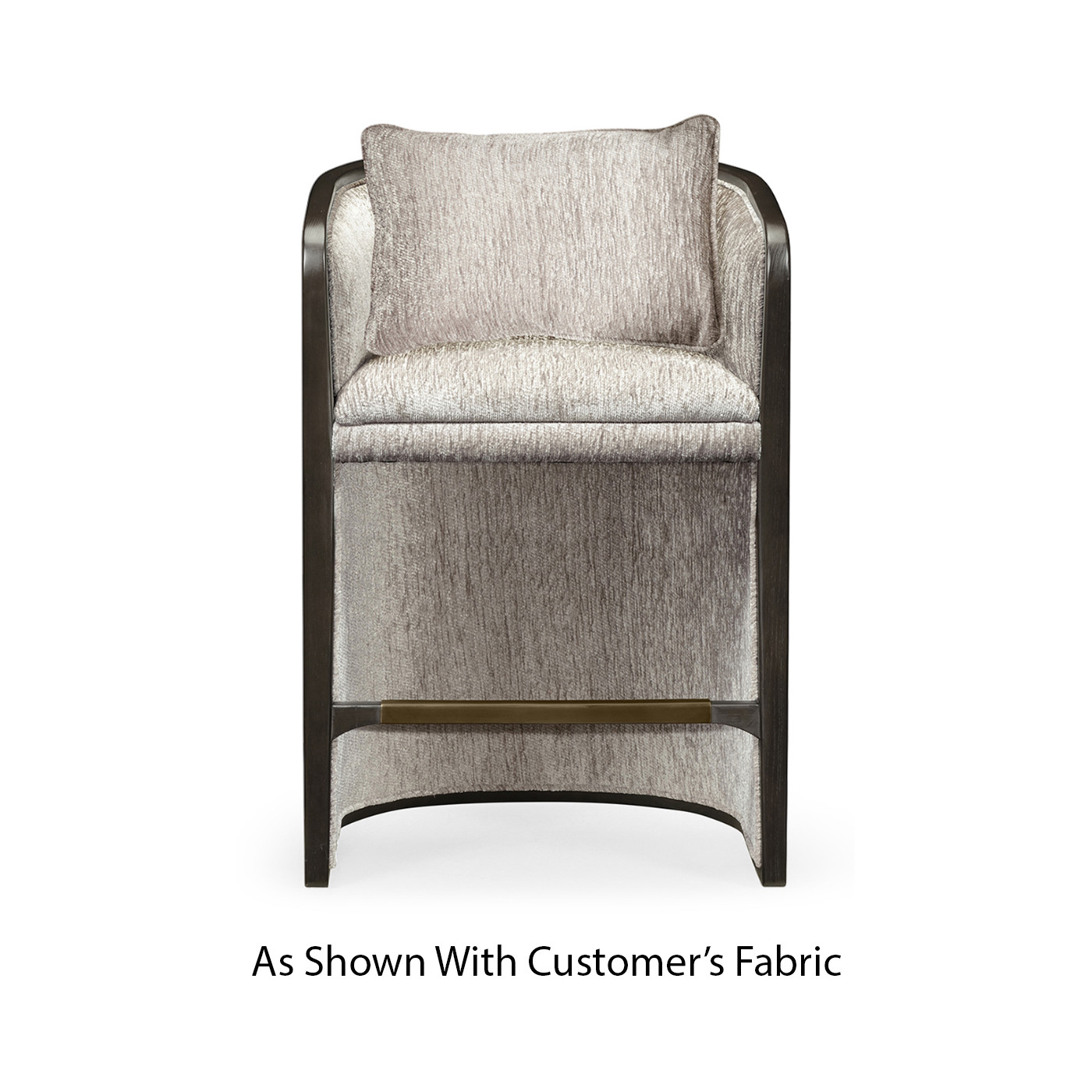 Dark Brown Ash Tub Counter Stool