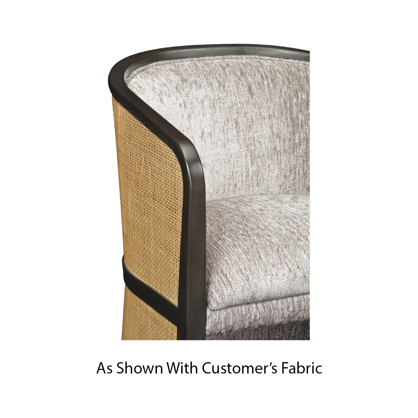 Dark Brown Ash Tub Counter Stool