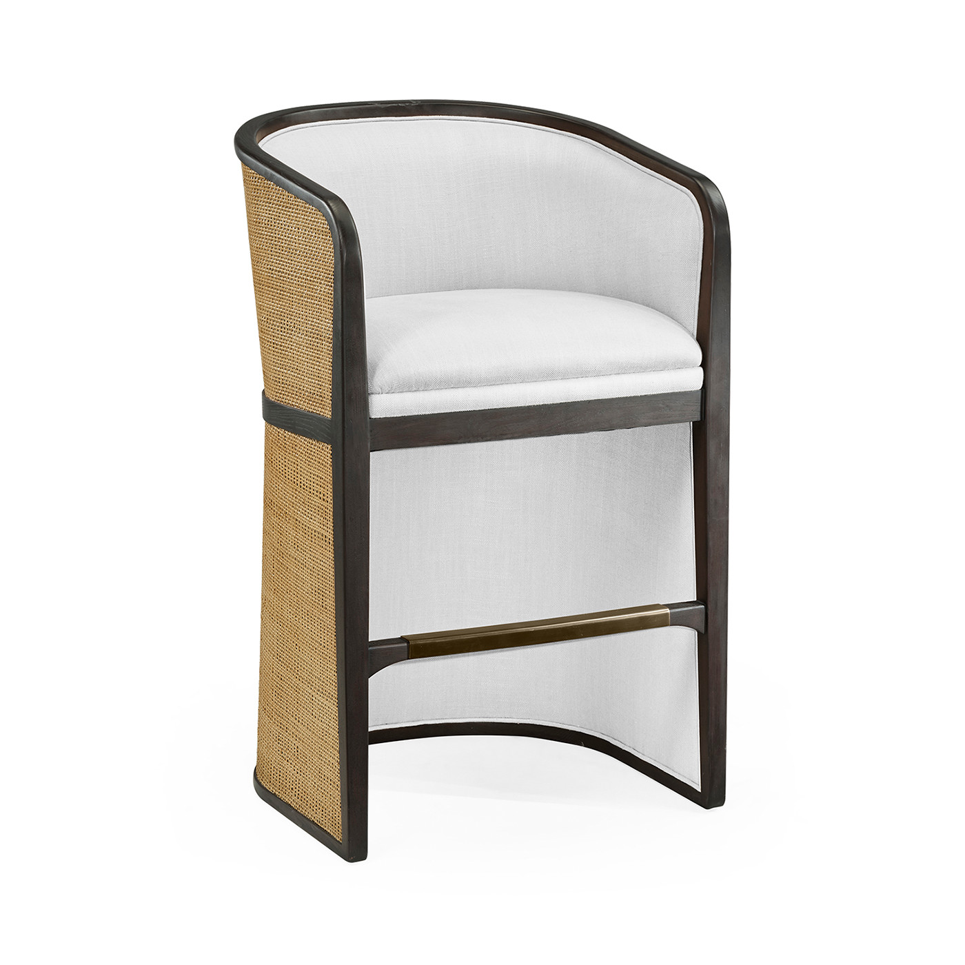 Dark Brown Ash Tub Counter Stool