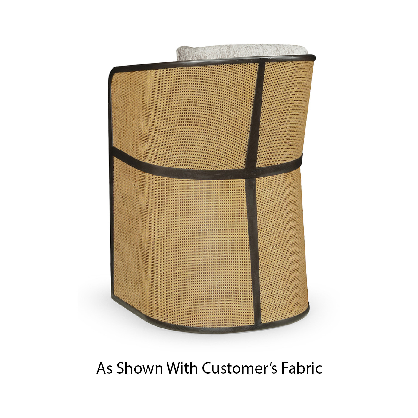 Dark Brown Ash Tub Counter Stool