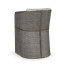 Grey & Dark Grey Rattan Tub Counter Stool