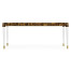 Dark Black Eggshell & Acrylic Coffee Table