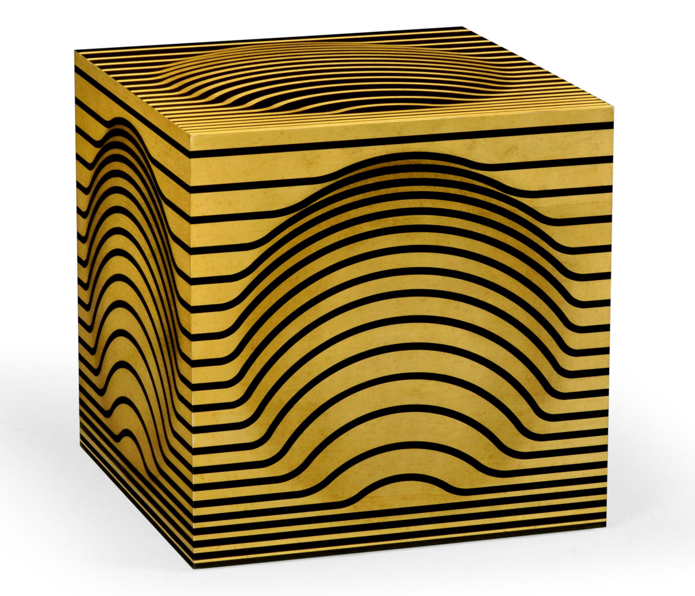 Op Art Bright Satinwood Cube