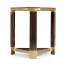 Triangular Dark Macassar Ebony Side Table