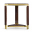 Triangular Dark Macassar Ebony Side Table