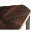 Triangular Dark Macassar Ebony Side Table