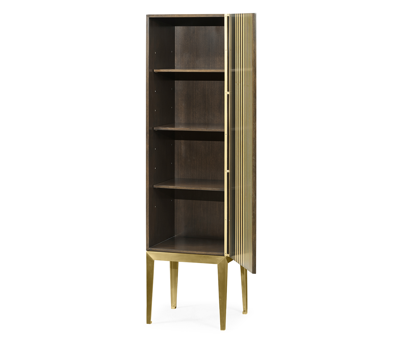 Op Art Diamond Bright Satinwood Right Storage Cabinet