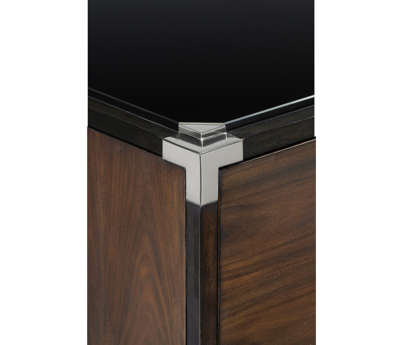 Campaign Style Dark Santos Rosewood Chest of Three Drawers