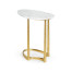 Fusion Brass Sofa Table with Marble Top