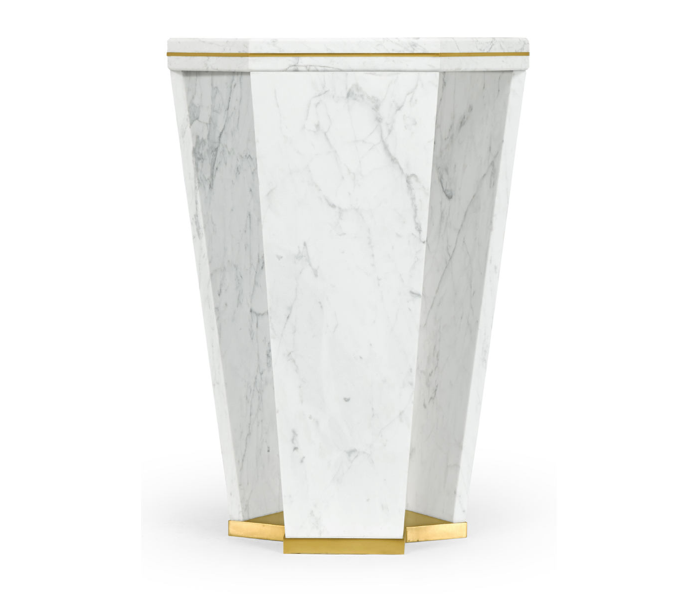 Fusion Hexagon Marble End Table