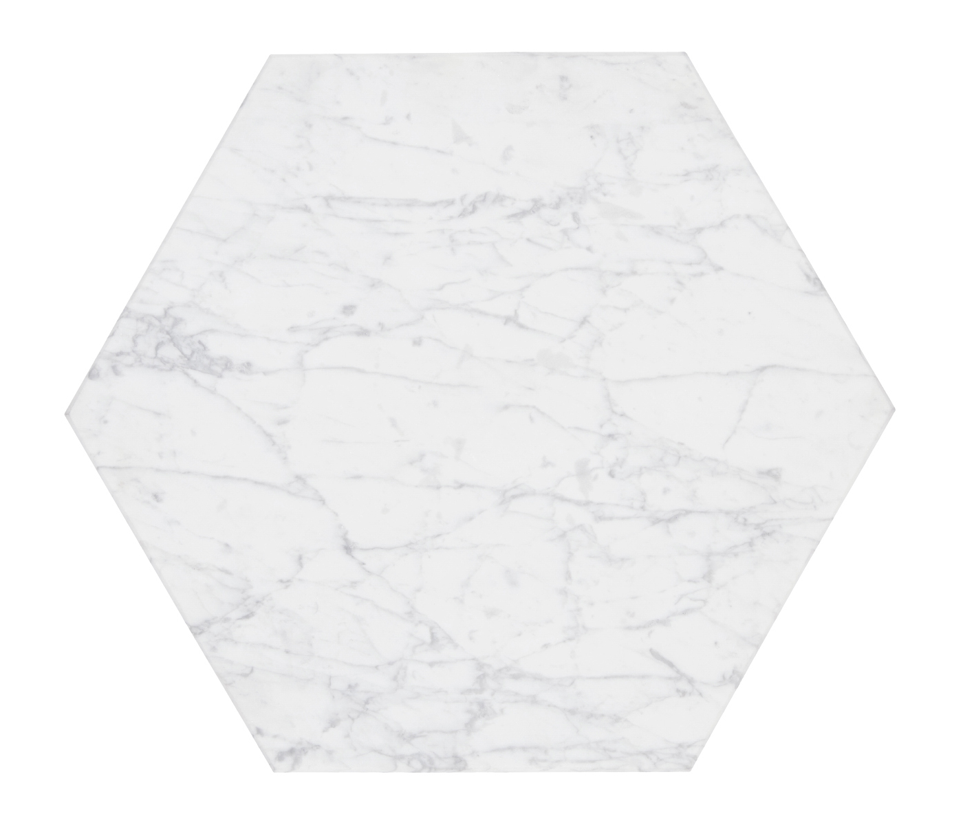 Fusion Hexagon Marble End Table