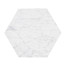 Fusion Hexagon Marble End Table