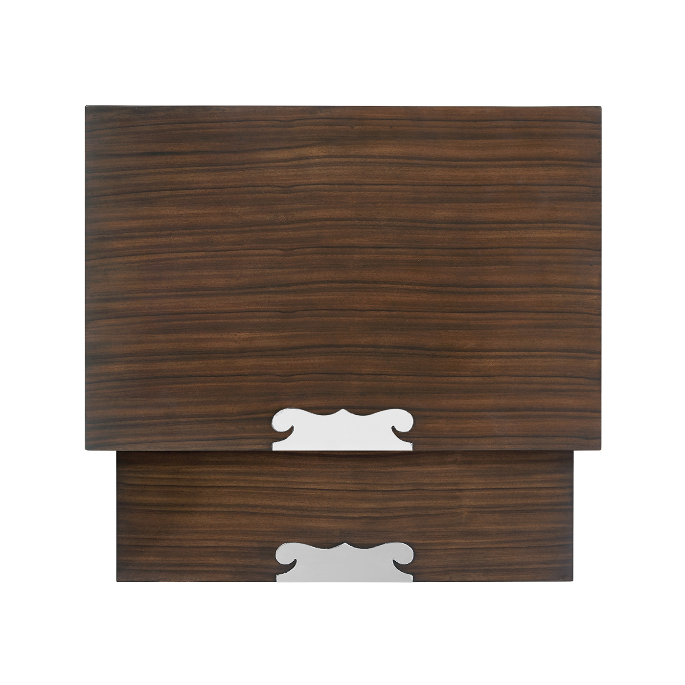 Campaign Style Dark Santos Rosewood Sliding Nesting Tables