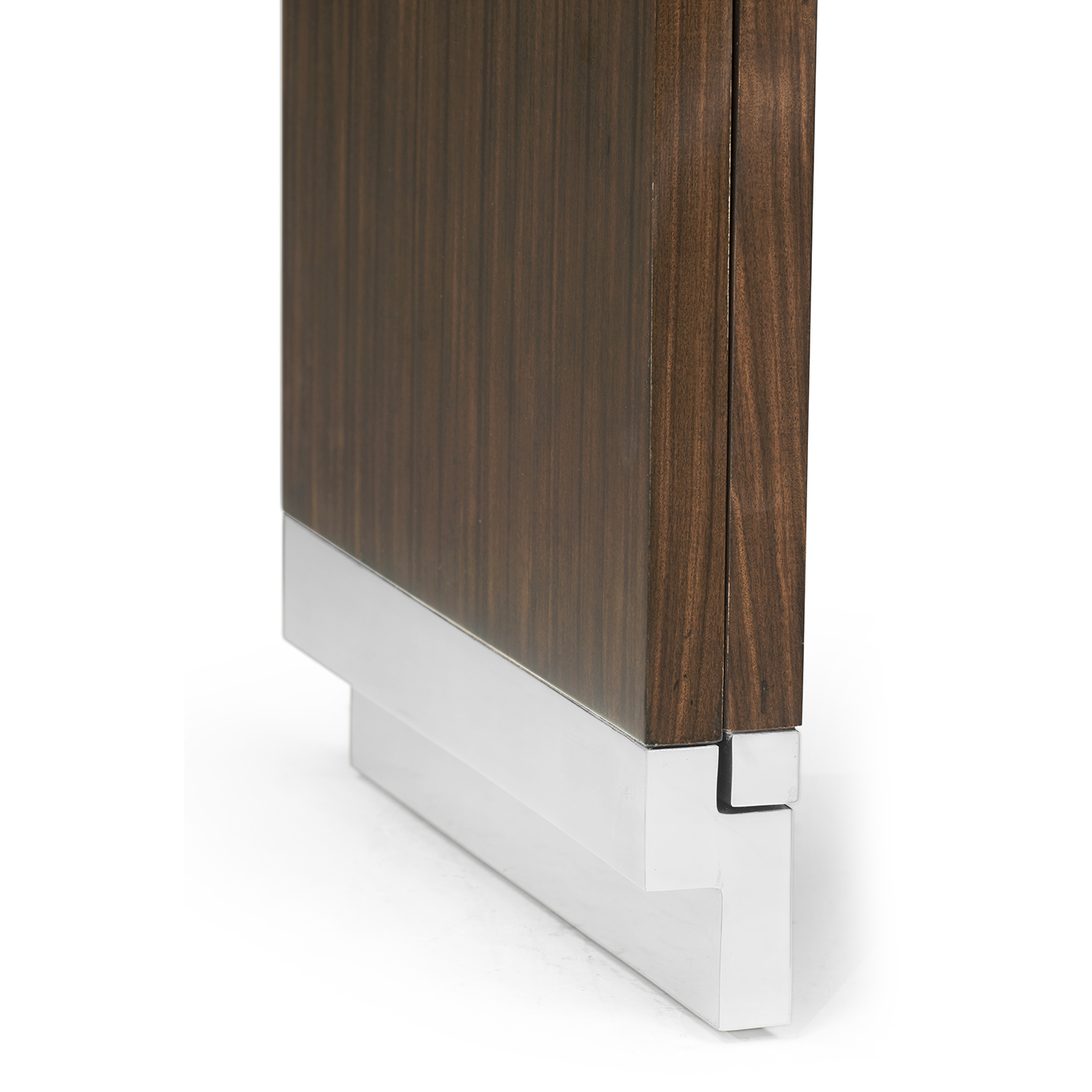 Campaign Style Dark Santos Rosewood Sliding Nesting Tables