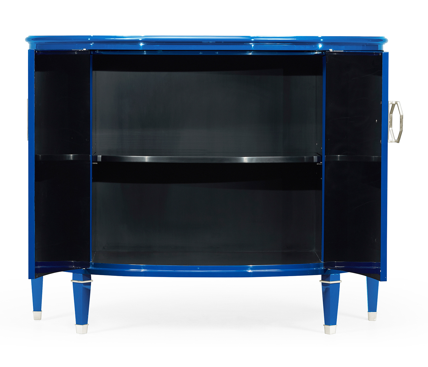 Demilune Royal Blue Storage Cabinet