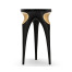 Trefoil Smoky Black & Gold Cut-Out Occasional Table