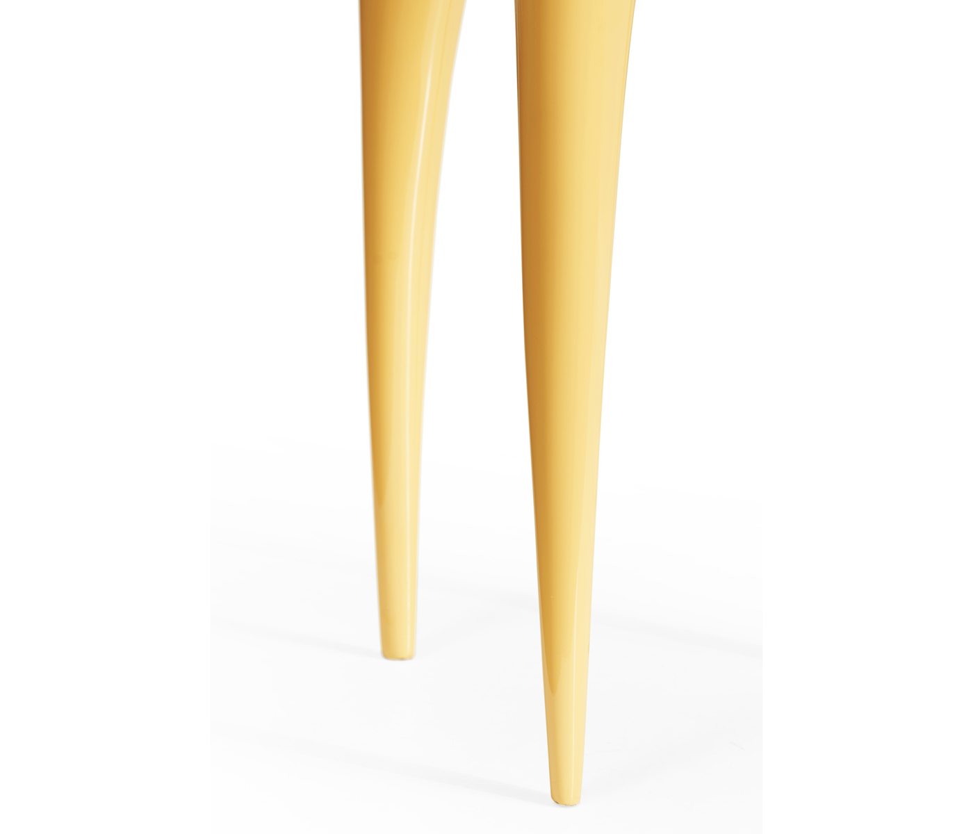 Trefoil Peking Yellow & Silver Cut-Out Occasional Table