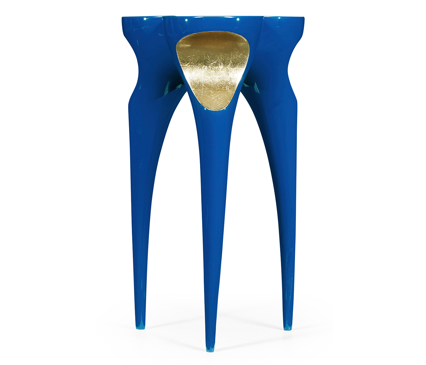 Trefoil Royal Blue & Gold Cut-Out Occasional Table
