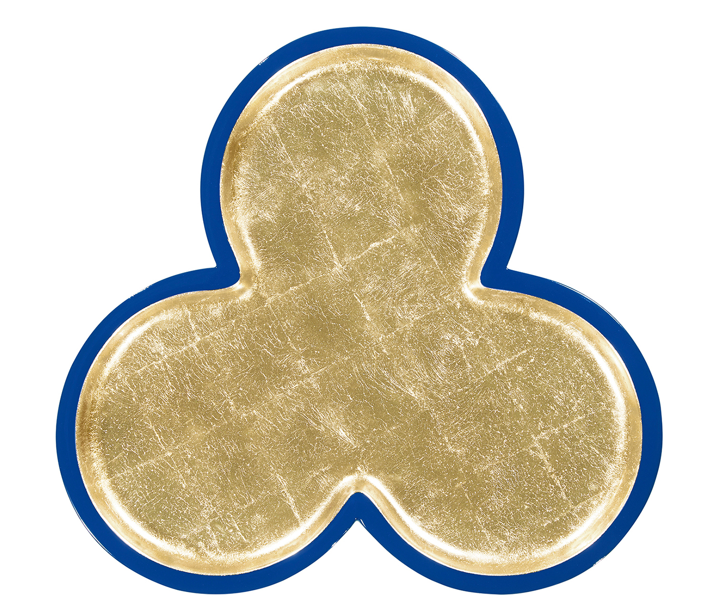 Trefoil Royal Blue & Gold Cut-Out Occasional Table