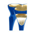 Trefoil Royal Blue & Gold Cut-Out Occasional Table