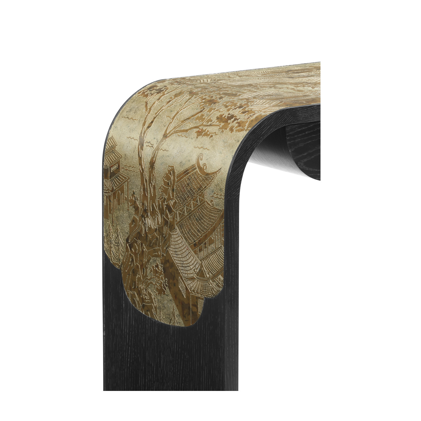 Fusion Curved Chinoiserie Console