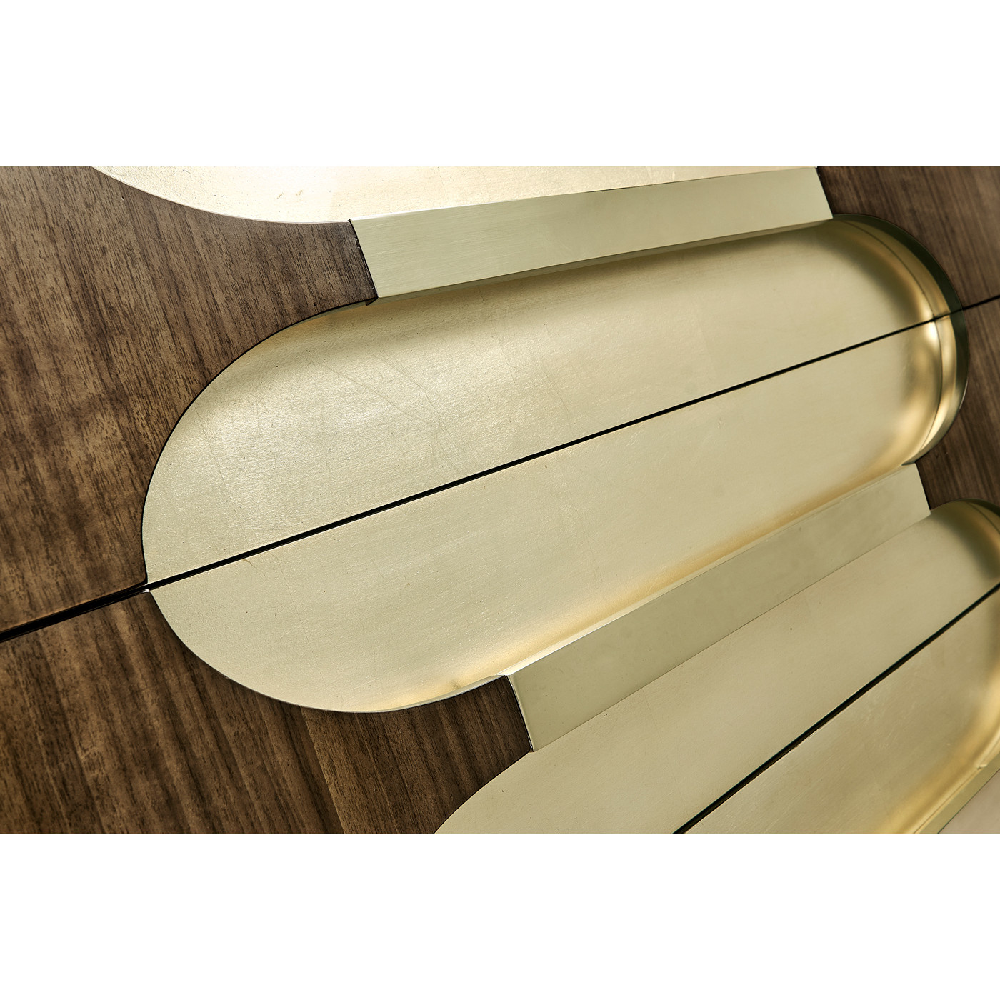 Gatsby Walnut & Champagne Silver-Leaf Chest