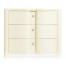 Bowfront Ivory Bedside Chest of Drawers