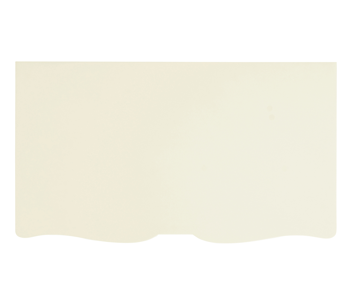 Bowfront Ivory Bedside Chest of Drawers